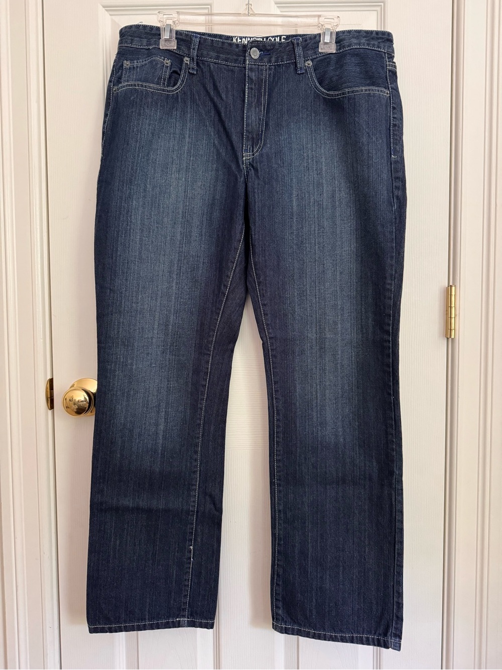 Kenneth Cole Indigo Blue Straight Leg Jeans